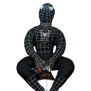 New With Tag 2006 THE MOVIE Black Venom Suit Spiderman 3 Toy Factory 13" Plush